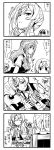  ... 3girls 4koma ahoge asymmetrical_hair bangs blush breast_conscious breasts buttons chair chopsticks comic eating flat_chest flipped_hair food from_side gloom gloves hagikaze_(kantai_collection) highres jitome kamelie kantai_collection large_breasts lemur long_hair maikaze_(kantai_collection) super_mario_bros. monochrome multiple_girls necktie nowaki_(kantai_collection) open_mouth pokemon ponytail ribbon rice school_uniform short_sleeves sitting slow_loris spoken_ellipsis super_mario_bros. swept_bangs table teeth thwomp translated vest 