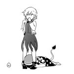 2girls boots doremy_sweet hand_on_own_face hat holding_legs jacket kishin_sagume looking_at_another lying monochrome multiple_girls nightcap pom_pom_(clothes) short_hair simple_background sisikuku socks tail tapir_tail touhou water_drop white_background wings 