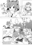  ... alice_margatroid ama-tou bread comic cup food monochrome muffin nazrin pixiv_sample spoken_ellipsis surprised sweatdrop teacup teapot touhou translation_request 