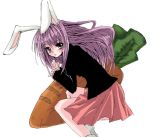  atoshi bad_id blazer bunny_ears carrot long_hair purple_hair rabbit_ears reisen_udongein_inaba skirt touhou 