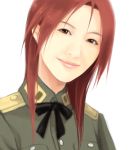  cosplay long_hair minna-dietlinde_wilcke minna-dietlinde_wilcke_(cosplay) realistic red_hair redhead seiyuu_connection solo strike_witches tanaka_rie 