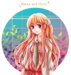  hinonekoku honey_and_clover long_hair necktie orange_hair smile yamada_ayumi 