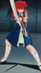  cap magami_eiko panties project_a-ko redhead school_uniform sword torn_clothes 