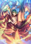  antennae arms_up cape gloves green_hair open_mouth shigaraki_(strobe_blue) smile touhou wriggle_nightbug 