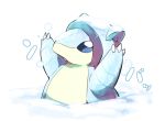  alolan_sandshrew arms_up blue_eyes claws no_humans pokemon pokemon_(creature) pokemon_(game) pokemon_sm sandshrew snow solo takatsuki_nato 