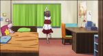  animated animated_gif cellphone dancing dress kono_bijutsubu_niwa_mondai_ga_aru! lowres phone socks usami_mizuki 