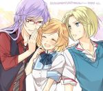  green_eyes icylove kiniro_no_corda_3 kohinata_kanade mizushima_haruto orange_hair toki_housei 