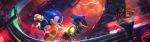  aircraft battle cassio_yoshiyaki clouds cloudy_sky dr._eggman epic gameplay_mechanics highres lightning metal_sonic motion_blur racing realistic robot running sega shoes sky sneakers sonic sonic_cd sonic_the_hedgehog video_game 