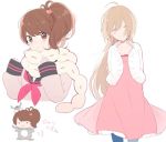  brothers_conflict brown_eyes brown_hair crossover gomi_chiri hinata_ema starry_sky_(game) yahisa_tsukiko 