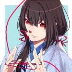  black_hair ken_ga_kimi onoco red_eyes sagihara_sakyou 