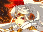  1boy kamui_(tales_of_zestiria) long_hair male_focus mikleo_(tales) ponytail red_eyes solo tales_of_(series) tales_of_zestiria tasasakiamagu white_hair 