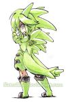  1girl anthro art drawing fanart gijinka personification pokemon tyranitar 