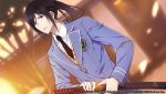  1boy black_hair blue_eyes gakuen_k yatogami_kurou 