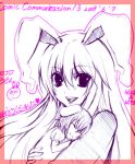 bunny_ears hug inaba_tewi nonoko rabbit_ears reisen_udongein_inaba shikishi touhou yuuka_nonoko 
