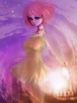  bracelet dress earrings final_fantasy final_fantasy_v green_eyes jewelry lenna_charlotte_tycoon pink_hair r rumoi short_hair solo 