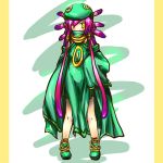  cradily nijimu nintendo personification pokemon purple_hair yellow_eyes 