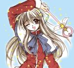  kurata_sayuri long_hair ribbon school_uniform wand 