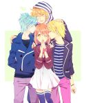  karuha kurusu_shou mikaze_ai nanami_haruka redhead shinomiya_natsuki uta_no_prince-sama yellow_eyes 