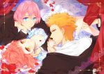  blue_eyes hyuuga_ryuuya karuha nanami_haruka pink_hair tsukimiya_ringo uta_no_prince-sama 