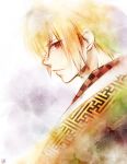  blonde_hair chikage_kazama hakuouki_shinsengumi_kitan poncho_49 red_eyes 