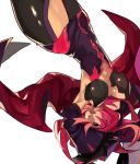  1girl black_sclera blazblue blazblue:_central_fiction breasts cape hat hyakuhachi_(over3) konoe_a_mercury pink_hair solo witch_hat 