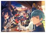  6+boys ;d ahoge aqua_hair bandana black_hair blue_eyes blue_hair brown_eyes brown_hair closed_eyes dango eyepatch fan food fruit gloves gourd green_eyes green_hair grin heshikiri_hasebe hirano_toushirou ichigo_hitofuri japanese_clothes jirou_tachi kasen_kanesada kashuu_kiyomitsu kimono ko-man kousetsu_samonji male_focus mikazuki_munechika mitarashi_dango multiple_boys namazuo_toushirou nihongou_(touken_ranbu) one_eye_closed ookurikara open_mouth otegine paper_fan pink_hair ponytail purple_hair sayo_samonji scarf shokudaikiri_mitsutada smile souza_samonji taikogane_sadamune tank_top touken_ranbu tsurumaru_kuninaga uchiwa uguisumaru v violet_eyes wagashi watermelon white_gloves white_hair yamato-no-kami_yasusada yellow_eyes yukata 