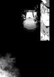  1girl black_background comic greyscale monochrome page_number silent_comic solo stairs torii touhou yakumo_ran yukataro 