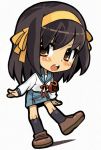  bad_id brown_eyes brown_hair chibi hairband heisa school_uniform short_hair suzumiya_haruhi suzumiya_haruhi_no_yuuutsu 