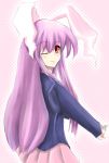  bad_id blazer bunny_ears long_hair purple_hair r0g0b0 rabbit_ears red_eyes reisen_udongein_inaba touhou wink 