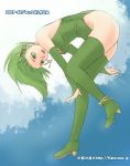  boots bridal_gauntlets final_fantasy final_fantasy_iv flare_(artist) green_eyes green_hair rydia smile solo thigh-highs thigh_boots thighhighs 