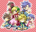  3boys 3girls :p bianca&#039;s_daughter bianca&#039;s_son bianca's_son black_hair blonde_hair blue_eyes blue_hair blush cape chibi chiezo cute deborah&#039;s_daughter deborah&#039;s_son deborah's_daughter deborah's_son dragon_quest dragon_quest_v dress flora&#039;s_daughter flora&#039;s_son flora's_daughter flora's_son friends gloves grin lowres open_mouth purple_eyes short_hair smile spiked_hair spiky_hair staff sword time_paradox tongue violet_eyes weapon 
