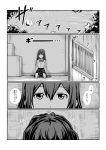  1girl alternate_costume alternate_hairstyle comic commentary_request greyscale kantai_collection kobamiso_(kobalt) monochrome tone_(kantai_collection) translation_request 
