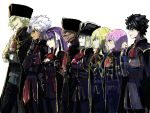  4boys 4girls alternate_costume avenger ayamatazu edmond_dantes_(fate/grand_order) fate/grand_order fate_(series) group_picture group_profile jeanne_alter kotomine_shirou lineup male_protagonist_(fate/grand_order) multiple_boys multiple_girls profile ruler_(fate/apocrypha) ruler_(fate/grand_order) saint_martha shielder_(fate/grand_order) 