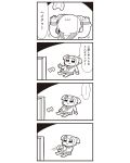  ... 1girl 4koma :3 bkub comic controller game_controller greyscale highres monochrome poptepipic popuko school_uniform serafuku sidelocks simple_background solo spoken_ellipsis television translated truth two-tone_background two_side_up 
