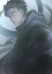  1boy black_hair hands harusabin highres natsuki_subaru re:zero_kara_hajimeru_isekai_seikatsu robe solo spoilers yellow_eyes 