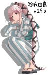  1girl japanese_clothes kantai_collection kimono long_hair pink_hair solo tsumidango yukata yura_(kantai_collection) 