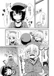  2girls anger_vein atago_(kantai_collection) comic greyscale kantai_collection monochrome multiple_girls takao_(kantai_collection) tekehiro translation_request 