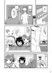  1boy 3girls admiral_(kantai_collection) aoba_(kantai_collection) atago_(kantai_collection) comic greyscale highres kantai_collection monochrome multiple_girls page_number takao_(kantai_collection) tekehiro translation_request 