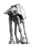  at-at energy_cannon galactic_empire mecha military military_vehicle realistic science_fiction simple_background solo star_wars taedu walker walking 