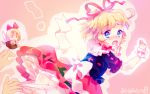  ! 1girl amo ass blonde_hair bloomers bloomers_pull blue_eyes blush hair_ribbon hand_to_own_mouth hands medicine_melancholy open_mouth ribbon short_hair su-san touhou underwear wrist_cuffs 