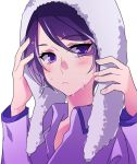  dokidoki!_precure kenzaki_makoto negom pajamas precure purple_hair towel violet_eyes wet 