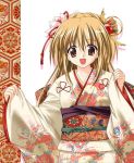  blonde_hair japanese_clothes kimono source_request tagme 