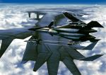  aircraft aircraft_carrier airplane cloud ffr-41mr noba planes sentou_yousei_yukikaze sky yukikaze 