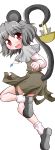  basket capelet geogeo grey_hair highres mouse mouse_ears mouse_tail nazrin red_eyes short_hair tail touhou 