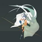  bow_(weapon) kusaka_kokage majikina_mina ponytail samurai_spirits weapon white_hair 