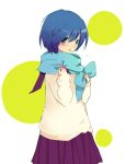 blush genderswap hashimochi kaiko kaito scarf short_hair skirt solo sweater vocaloid 