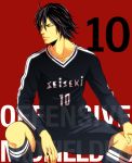  1boy black_hair days_(manga) hasuyamada_ren kimishita_atsushi short_hair shorts soccer soccer_uniform sportswear 