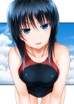  1girl competition_swimsuit highres one-piece_swimsuit sumeragi_tomo swimsuit 
