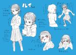  1boy 1girl absurdres handheld_game_console highres nintendo_3ds pantyhose school_uniform serafuku short_hair sketch translation_request yoineko 