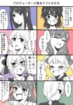  ... 6+girls akagi_miria anger_vein blush bow crying crying_with_eyes_open futaba_anzu hair_bow hair_over_one_eye idolmaster idolmaster_cinderella_girls kanzaki_ranko long_hair mary_cochran multiple_girls munakata_atsumi open_mouth partially_colored portrait sakuma_mayu shibuya_rin shirasaka_koume short_hair simple_background spoken_ellipsis sweatdrop tears translation_request twintails usameruti veins 